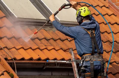 Démoussage et hydrofuge de toiture à Lescherolles